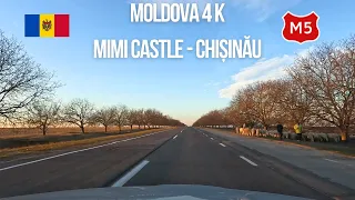 Driving in Moldova from Mimi Castle (Castel Mimi) to Chișinău