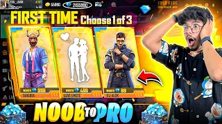 Free Fire NOOB To PRO In 30,000 Diamonds😍💎 New Level Up Rewards-Garena Free Fire