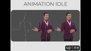 Animation IDLE character in Spine 2D