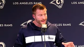 RAW: Rams coach Sean McVay knows Patriots, Brady, Belichick are tough matchup