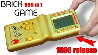 1990s Handheld console restoration. BRICK GAME Tetris 999 IN 1