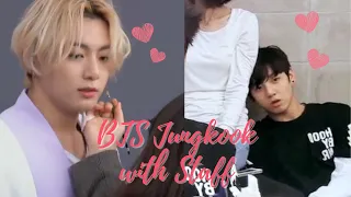 Jungkook BTS with Staff Girl Sweet Moments