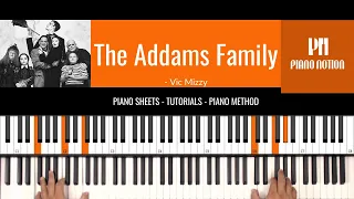 The Addams Family - Main Theme (Sheet Music - Piano Solo - Piano Cover - Tutorial)