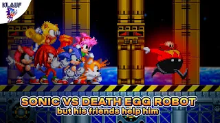 Sonic VS Death Egg Robot, but his friends help him