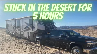 Stuck in Lone Rock Beach at Lake Powell