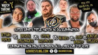 Kubes vs. Ethan Price vs. Steve Brown vs. Josh Bishop vs. Juntai Miller at Alpha-1 Wrestling