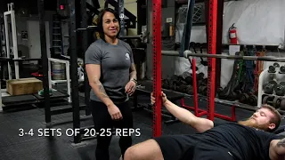 Reverse Banded Bench Row