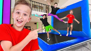 Vlad turned House Into a TRAMPOLINE PARK!