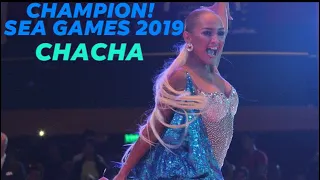 CHAMPION! PHILIPPINES- SEA GAMES 2019 DANCESPORTS 4K QUALITY WILBERT PEARL CHACHA SOLO DANCE