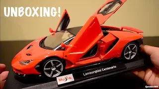 UNBOXING 1:18 Lamborghini Centenario Maisto Diecast Model Car Special Edition!