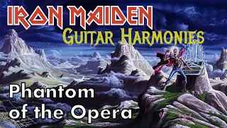 IRON MAIDEN Guitar Harmonies #8 Phantom of the Opera lesson with tabs