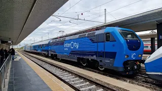 Convoglio E402B in nuova Livrea InterCity Notte a Reggio Calabria