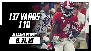 Jerry Jeudy Full Highlights Alabama vs Duke | 10 Rec, 137 Yards, 1 TD | 8.31.19