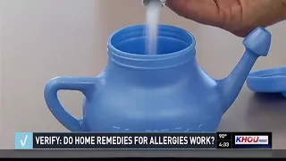 VERIFY: Do home remedies for allergies work?