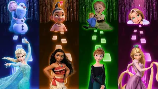 Let It Go Elsa | Moana How Far I'll Go | Do You Want to Build a Snowman | Tangled I See the Light -F