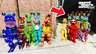 GTA 5 FNAF ANIMATRONICS - HOW NIGHTFUL ANIMATRONICS AND FREDDY SAVED CHIKA FROM BONI'S