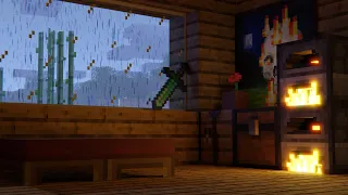 C418 - Minecraft Music Slowed Down 🎵 With Rain 🌧️