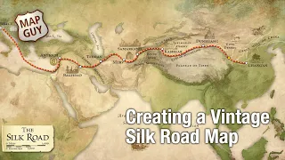 Creating a Vintage Silk Road Map