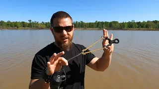 Fishing like Spiderman w/ Slingshot -Catapult