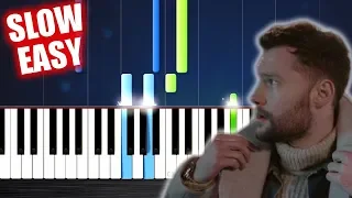 Calum Scott - You Are The Reason - SLOW EASY Piano Tutorial by PlutaX