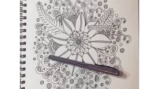 speed doodling   huge flower