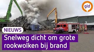 De brand in Eibergen veroorzaakt veel rook