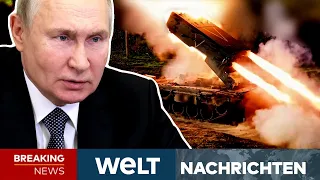 PUTINS KRIEG: Luftalarm im ganzen Land! Raketenhagel! Neue russische Angriffswelle I WELT Newsstream