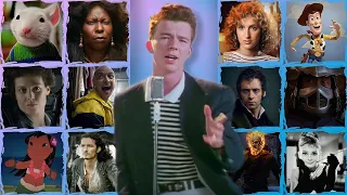 NEVER GONNA GIVE YOU UP (Rick Astley: Sung by 169 Movies!)
