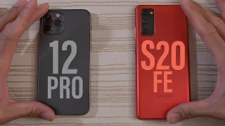 iPhone 12 Pro vs Samsung Galaxy S20 FE Speed Test!