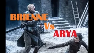 Arya Stark with needle Vs Brienne of Tarth - Game of Thrones