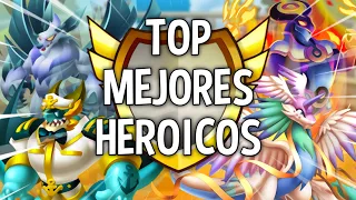 TOP 5 DRAGONES HEROICOS MÁS PODEROSOS DE DRAGON CITY🤯