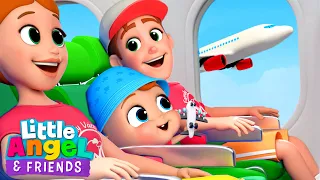 Airplane Song | Johny Johny Version | Little Angel And Friends Kid Songs