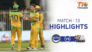 Match 13, Pakhtoon vs Bengal Tigers, T10 League Season 2 I 2018 I Sharjah Cricket Stadium