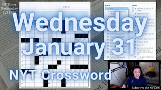 Would you call these eggcorns? [0:12/3:53]  ||  Wednesday 1/31/24 New York Times Crossword