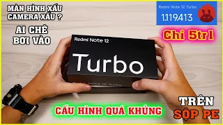 CẤU HÌNH KHỦNG Giá Rẻ. Mở Hộp Redmi Note 12 Turbo chỉ 5tr1 trên LAZADA, SHOPEE | MUA HÀNG ONLINE