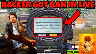 HACKER GOT BANNED IN LIVE #madan  #madanop #pubgmadan #mrconqueror #botsquad