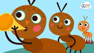 The Ants Go Marching - Children's Song with Lyrics - Animated Cartoon | Kids Academy