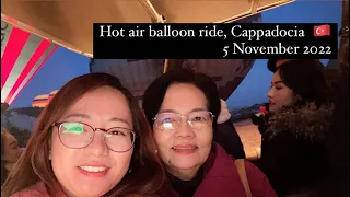 Hot air balloon ride at Cappadocia, Turkey 🇹🇷 5 November 2022 | ASMR