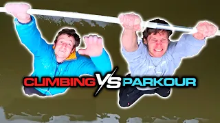 PARKOUR vs CLIMBING - LAST MAN HANGING (7 vs 1) 🇬🇧