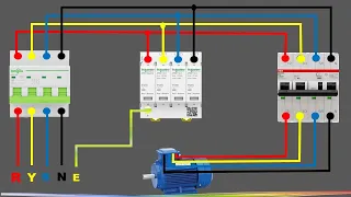 A surge protective device SPD connection with  3-phase motor|Spd Device|