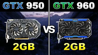 GTX 950 Vs. GTX 960 | Ryzen 5 1600 | 12 Jogos Testados