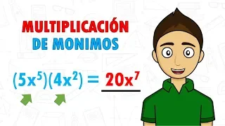 MULTIPLICACIÓN DE MONOMIOS Super Facil -  Para principiantes