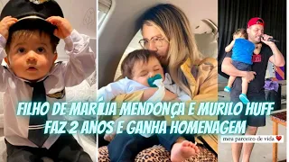 Filho de Marília Mendonça e Murilo Huff faz 2 anos e ganha homenagem