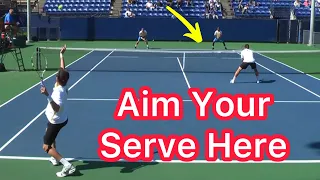 The Perfect Place To Aim Your Serve (Tennis Doubles Strategy)