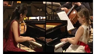 Bach Concerto for two pianos in C minor, Tanja Zhou and Alma Deutscher