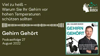 Viel zu heiß – Warum Sie Ihr Gehirn vor hohen Temperaturen schützen sollten