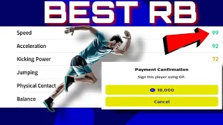 99 Speed! 92 Acceleration Cheapest RB EVER! (18000 GP) - eFootball Pes 2023 Mobile