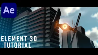 Element 3D Tutorial | Star War Space Ship | After Effect Tutorial