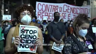 Brazilians demand justice and protest against police violence after bloody raid in Rio’s favela