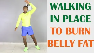 Walking in Place to Burn Belly Fat/ 20 Minute Low Impact Workout